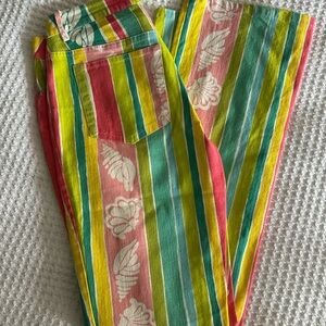 Lilly Pulitzer Pink and Green Casual Bottoms